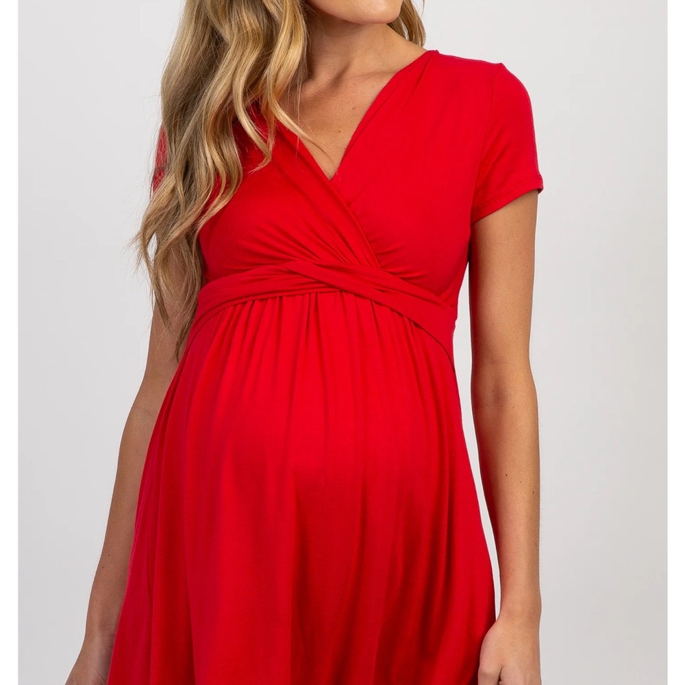Pinkblush Red Maternity Blouse- Maternity